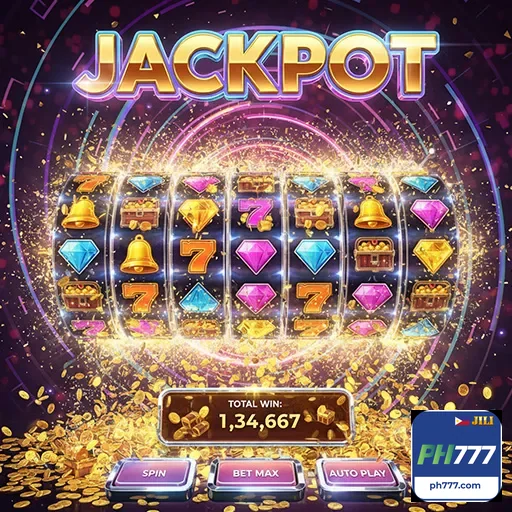 Mobile slot games interface showcasing popular slots and jackpot slots. - ph777